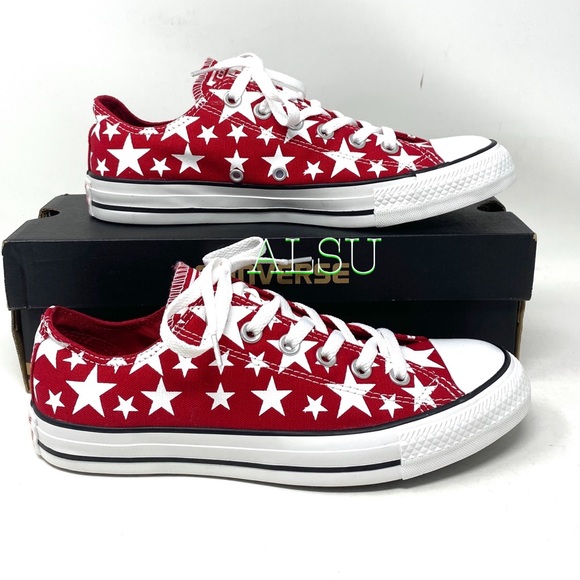 Converse 🔥SALE!🔥 Ctas Canvas Low Top Day Ahead Red Women’s Size 7.5 147119F - Picture 2 of 11